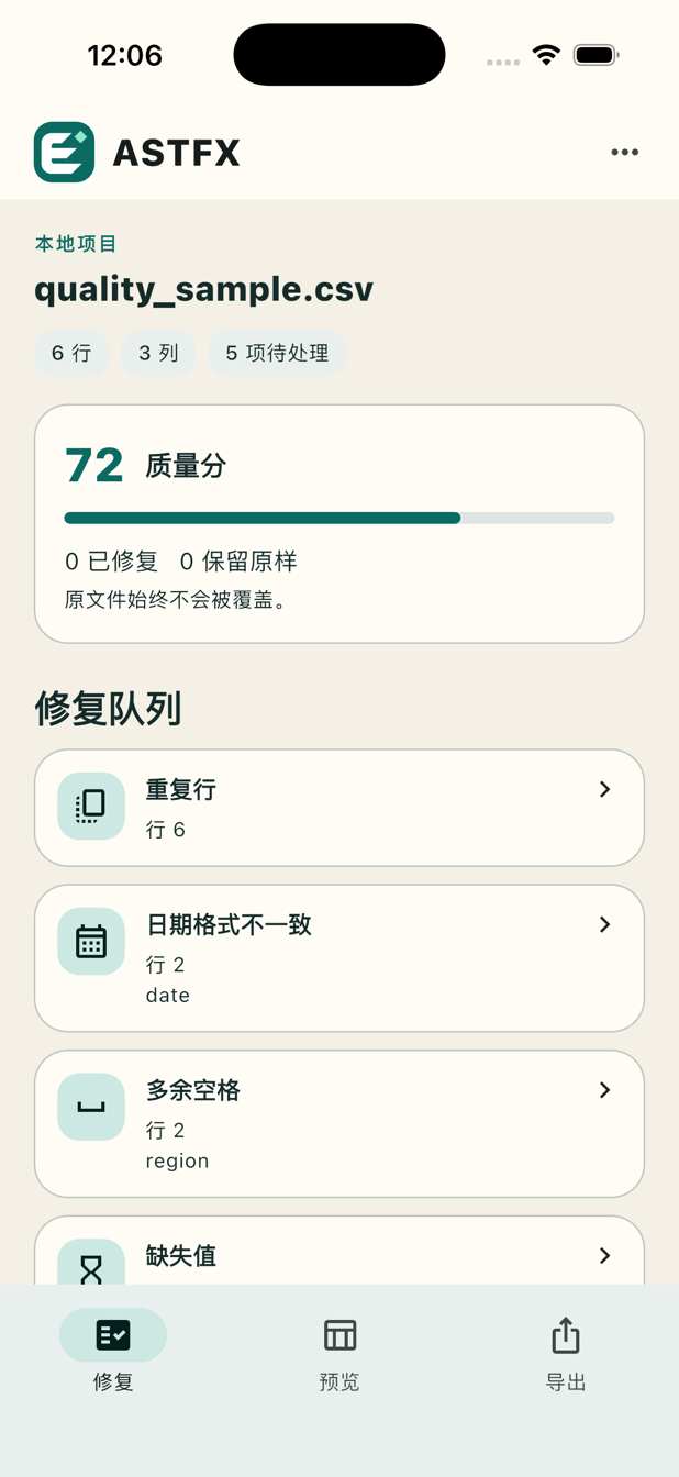 ASTFX iPhone 修复队列
